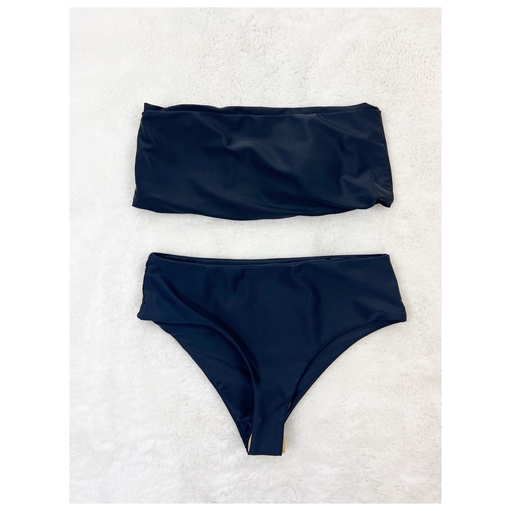 Swimwear Botton & Tube Top Medium Black